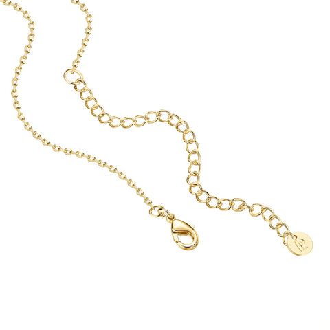 PAVOI 14K Yellow Gold Plated Station Necklace | Simulated Diamond By The Yard Necklace | Womens CZ Chain Necklace PAVOI