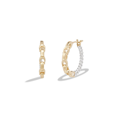 Coach Women's Signature Mixed Hoop Earrings Coach