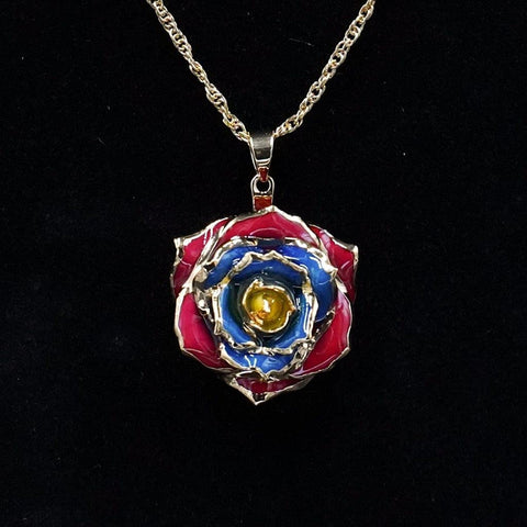 Eternal Necklace by Eternal Rose - 24k Gold Dipped Rose Women's Pendant Necklace - Gift for Her (Breath of Armenia) Eternal Rose
