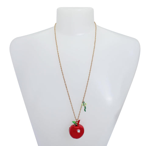 Betsey Johnson Apple Pendant Necklace Betsey Johnson