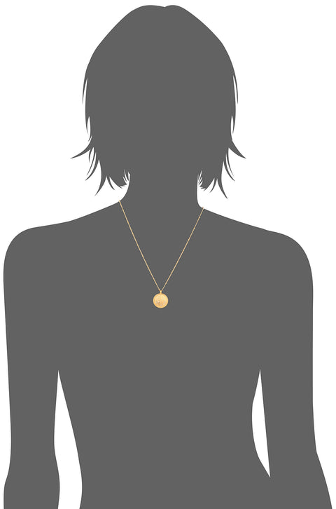 Satya Jewelry Celestial Goddess White Topaz Gold Pleiades Pendant Necklace, 18-Inch Satya Jewelry