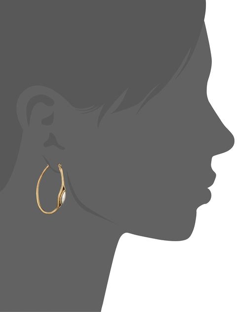 Lucky Brand Two-Tone 1-1/2" Hoop Earrings Lucky Brand