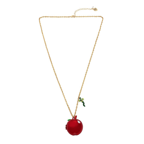 Betsey Johnson Apple Pendant Necklace Betsey Johnson