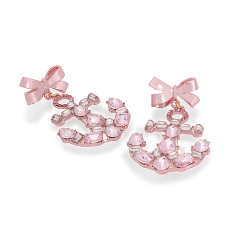 Betsey Johnson Womens Anchor Drop Earrings Betsey Johnson