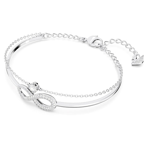 SWAROVSKI Women's Infinity Crystal Jewelry Collections, Rhodium & Rose Gold Tone Finish SWAROVSKI