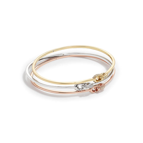 Coach Women's Signature C Logo Bangle Bracelet Set Coach