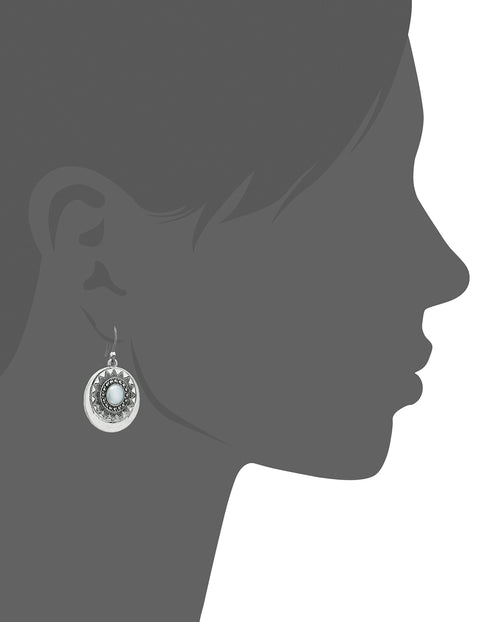 Lucky Brand Pearl Circle Drop Earrings Lucky Brand
