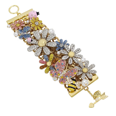 Betsey Johnson Womens Daisy Statement Bracelet Betsey Johnson