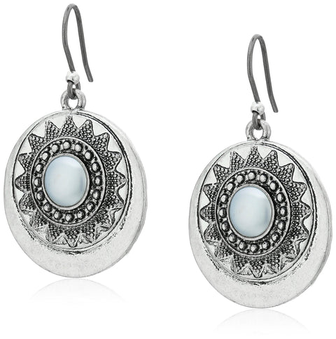 Lucky Brand Pearl Circle Drop Earrings Lucky Brand